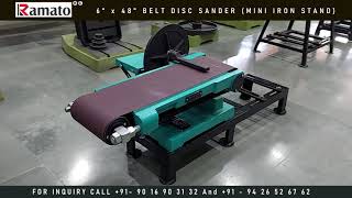 6x48 Mini Iron Belt Sander  Ramato Machines [upl. by Ivzt]