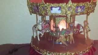 Animated Victorian Christmas carousel [upl. by Enisaj]