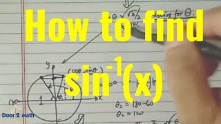 EASY EXPLANATION of ARCSINX  Trigonometry [upl. by Holna]