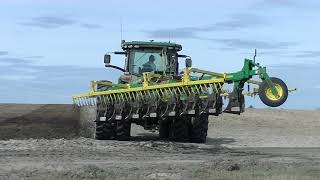 JOHN DEERE 8345R MOLDBOARD PLOWING GLEN HEARD FARMS 2019 SPRING TILLAGE PT1 [upl. by Ennayoj]