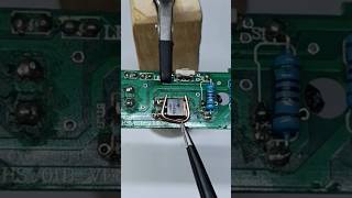 Removing smd parts from the board [upl. by Ahsilac]