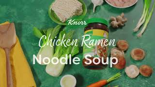 Knorr Chicken Noodle Ramen Soup Recipe [upl. by Itsirk216]