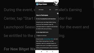 BitGet Wallet Fair Launchpool AutoEnroll amp 120000 Airdrop Pool Sharing for Subscribers Only [upl. by Jaella]
