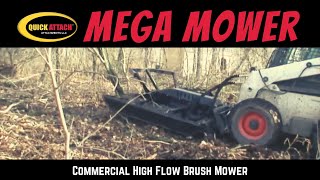 Quick Attach Mega Mower Heavy Duty Brush Mower Video [upl. by Cr]