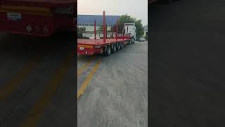 Customized HeavyDuty Low Bed Trailer 4Axle Low Bed Trailer FactoryChina Prices [upl. by Reivaxe281]