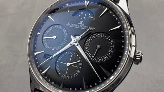 JaegerLeCoultre Master Ultra Thin Perpetual Calendar Q1308470 JaegerLeCoultre Watch Review [upl. by Inanak]