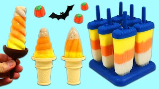 How to Make Halloween Candy Corn Popsicles [upl. by Nahtad]