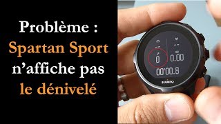 Pourquoi la Spartan Sport naffiche pas le dénivelé [upl. by Erund807]