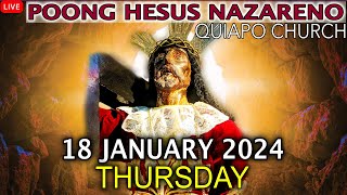 LIVE Quiapo Church Mass Today  18 January 2024 Thursday HEALING MASS [upl. by Nohsid284]