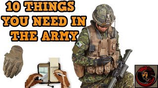 Top 10 ESSENTIAL personal equipment items for the Army [upl. by Ettenahs]