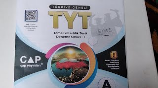 ÇAP YAYINLARI TÜRKİYE GENELİ DENEME SINAVI [upl. by Ailam]