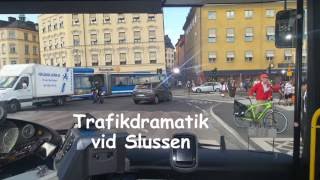 TRAFIKDRAMA SLUSSEN SEPT 16 4 min [upl. by Middendorf565]