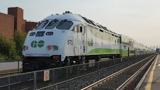 2 Mid Old Cab Cars 215 amp 222 GO 1075 Aldershot Express  303 With 671 At Mimico [upl. by Johnsson361]