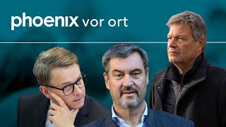 phoenix vor ort Statements von Robert Habeck Carsten Linnemann und Markus Söder  09112024 [upl. by Yerfoeg]