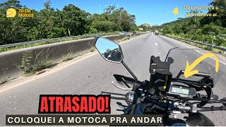 Hoje eu me atrasei e tive que ir rapido motovlog lander moto trail [upl. by Schechinger]