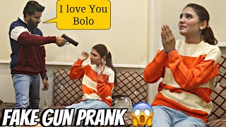 FAKE GUN PRANK ON NimraAliReal 😱 ThatWasCrazy [upl. by Bellew247]