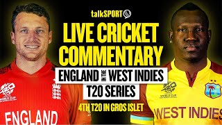 LIVE West Indies v England 4th T20 Gros Islet St Lucia  talkSPORT Cricket [upl. by Ahsiya]