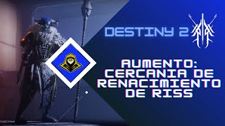 Como Obtener Triunfo Aumento  Cercanía del Renacimiento de Riss Europa Destiny 2 [upl. by Annabella]