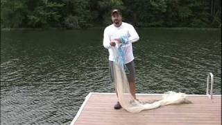 SUPER EASY Cast Net Instructions How to Throw a Cast Net NO TEETH CUBAN LOAD [upl. by Notsew56]