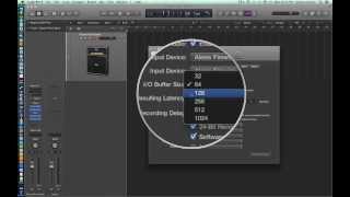 Logic Pro X  Video Tutorial 03  Sample Rate Bit Depth IO Buffer Setting up for Recording [upl. by Einafpets]