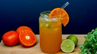 Orange Mojito 🍊🥤Best Summer Mocktail  COOK BEGINS [upl. by Gelya631]