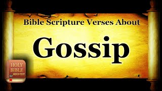 Bible Topics Scripture Verses About Gossip  Holy Bible KJV Read Along HD 4K Audio Text [upl. by Dario96]