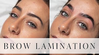 Eyebrow Lamination Transformation  Step by Step Tutorial [upl. by Ecile871]