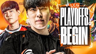 LCK PLAYOFFS BEGIN  HLE TAKE ON KDF IN ROUND 1 THIS WAS HARD TO WATCH  CAEDREL [upl. by Arraeis]