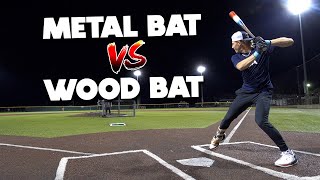 How much hotter is a METAL BAT than a WOOD BAT  Baseball Bat Bros feat PJ Morlando [upl. by Egnalos]