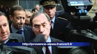 A Marseille Claude Guéant sen prend au trafic darmes [upl. by Nerrad]