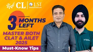 How to prepare for CLAT amp AILET together  CLAT 2025 preparation  AILET 2025 Exam Preparation [upl. by Kotz179]