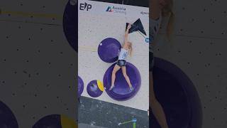 Watch out Shes about to fly😍 bouldering dyno ifsc janjagarnbret climbing [upl. by Allwein]