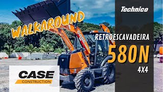 Retroescavadeira CASE 580N 4x4  Backhoe [upl. by Oicnanev]