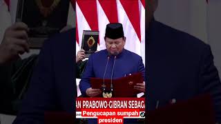 Pelantikan presiden hari ini 2024 prabowo pelantikanpresiden [upl. by Erdried]