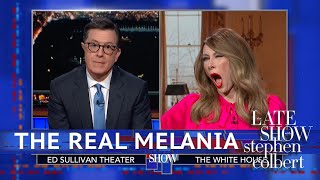 Melania Trump Denies Using A Fake Melania [upl. by Castera766]