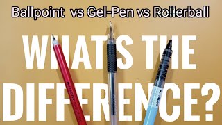 Ballpoint vs GelPen vs Rollerball [upl. by Steward]