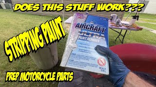 Stripping Motorcycle Parts for Paint Aircraft Ultra Paint Remover [upl. by Sorkin]