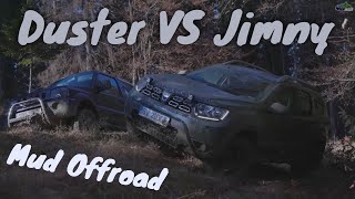 Duster 4x4 VS Suzuki Jimny in Mud Off Road [upl. by Nlocnil]