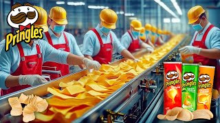 How Pringles Are Made In Factory  Pringles Factory [upl. by Kletter]