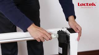 ET114E Single Motor Height Adjustable Desk Installation Video [upl. by Derian505]