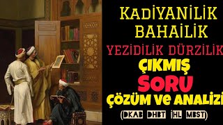 3Mezhepler Tarihi çıkmış soru çözümü ve ANALİZİ genel tekrar DKAB DHBT İHL MBST [upl. by Sabine714]