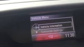 How to check your oil percentage in a 2015 Honda CRV EXL [upl. by Ranita]