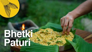 Bhetki paturi recipe 4 ways—Bhetki fillets steamed in bananaleaf parcels—Bengali fish paturi [upl. by Tnert]