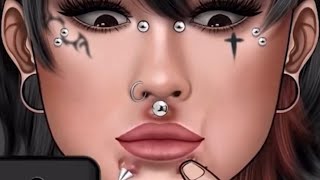 Piercing cleaningpiercing extractionpimple extraction trending animation facialanimation [upl. by Bowne]