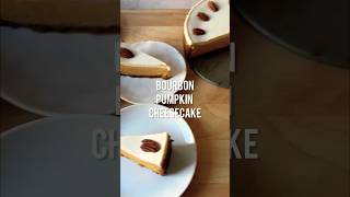 BOURBON PUMPKIN CHEESECAKE recipe linked in pinned comment [upl. by Philbert]