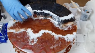 Epoxy Resin Art Pour Painting [upl. by Bridget]