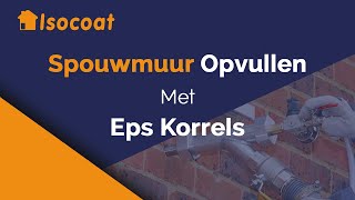 Een spouwmuur opvullen met EPS korrels  Isocoat Isolatie [upl. by Undry203]