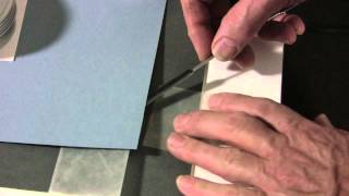 How to attach artwork with a vhinge to backing board [upl. by Enella993]