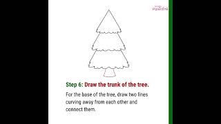 How to Draw a Christmas Tree  An Easy StepbyStep Guide for Kids [upl. by Ahern]