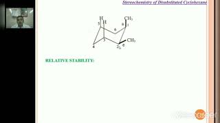 TYBSc Organic Chemistry 2 Stereochemistry of Disubstituted Cyclohexane [upl. by Cavit]